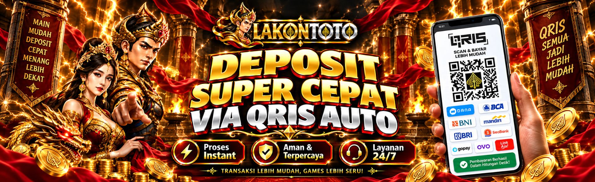 DEPO QRIS SUPER CEPAT - Home Banner