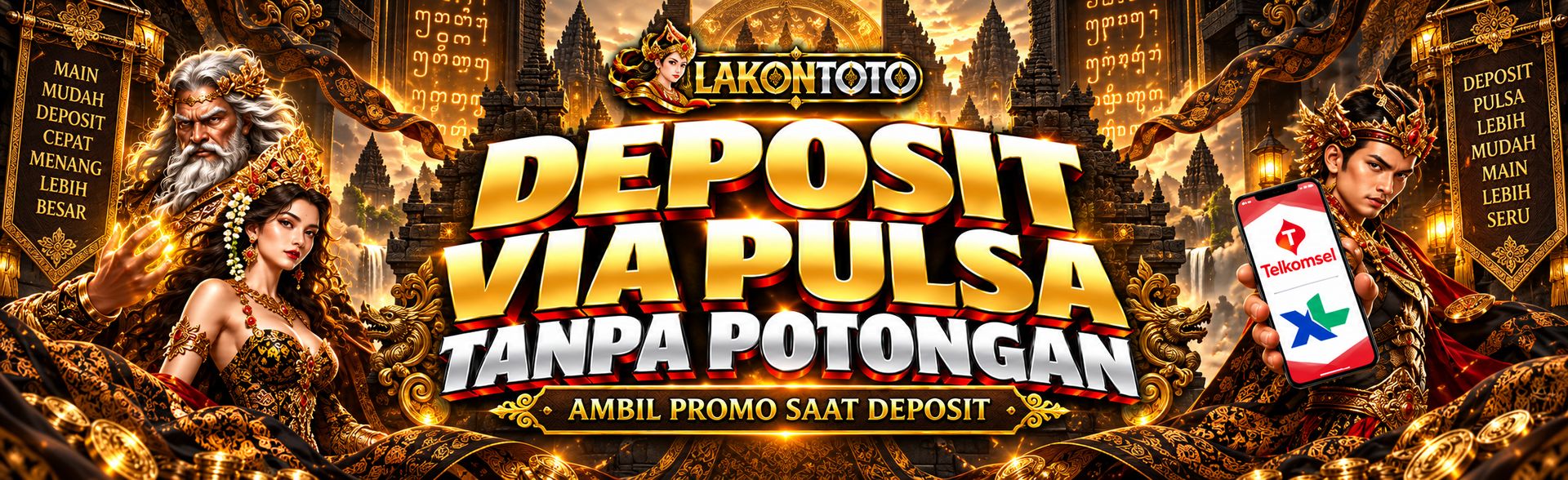PULSA TANPA POTONGAN - Home Banner